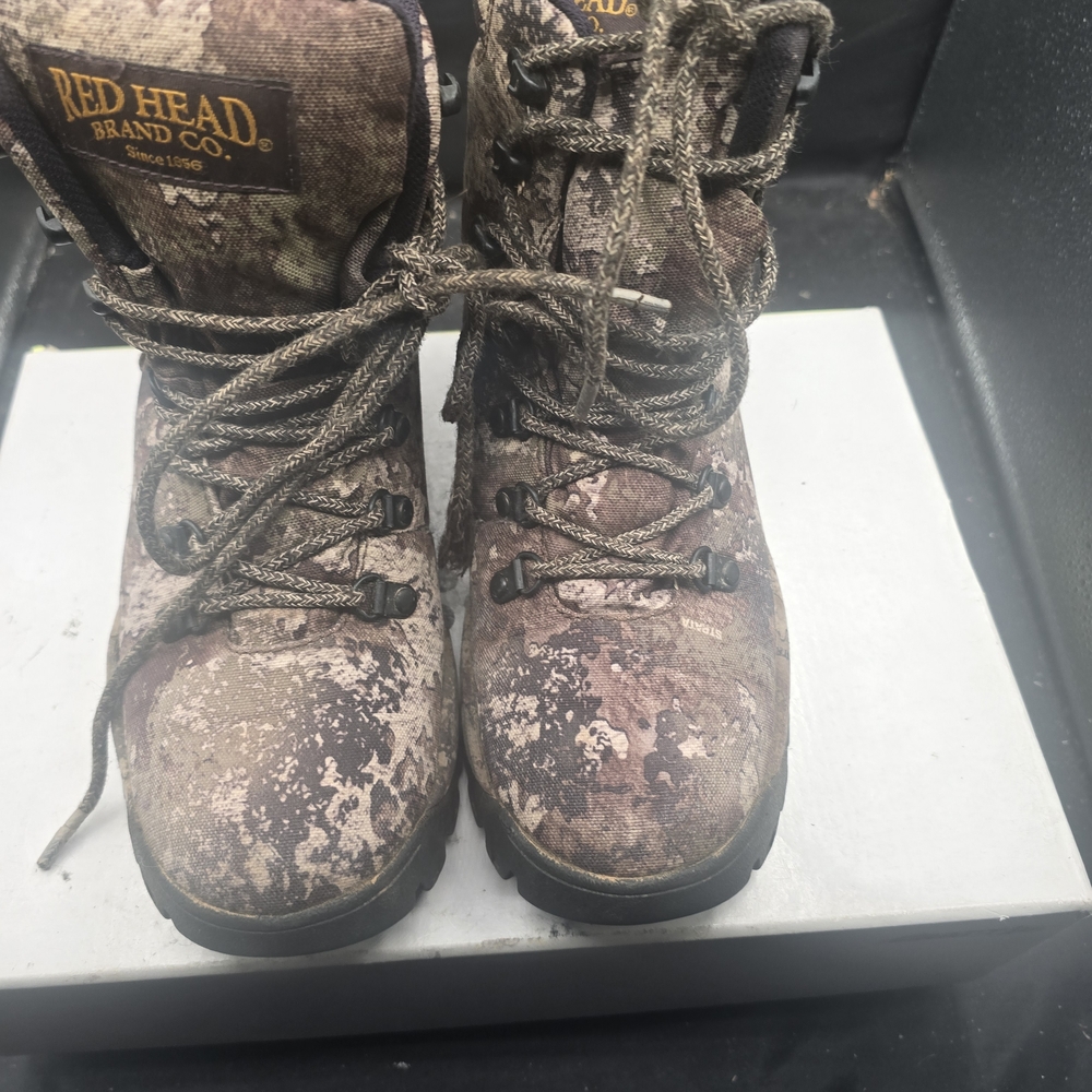 RedHead Kids Brown Camouflage Boots